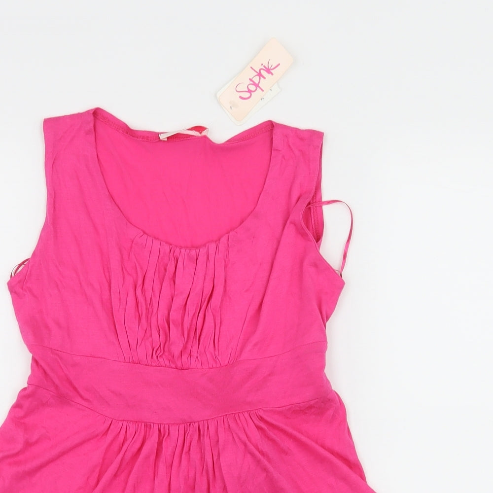 Sophie Girls Pink  Jersey Basic Tank Size 13 Years