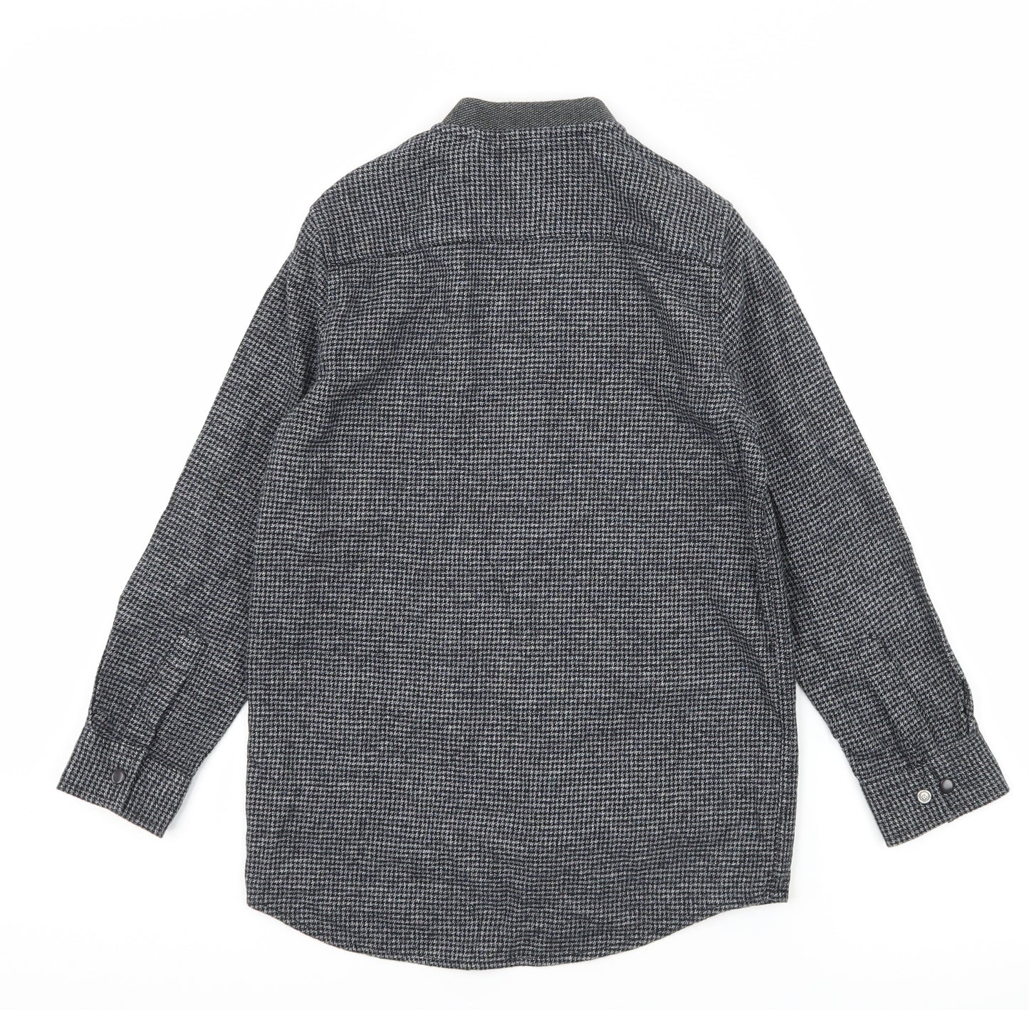 NEXT Boys Grey Houndstooth  Basic Button-Up Size 6 Years