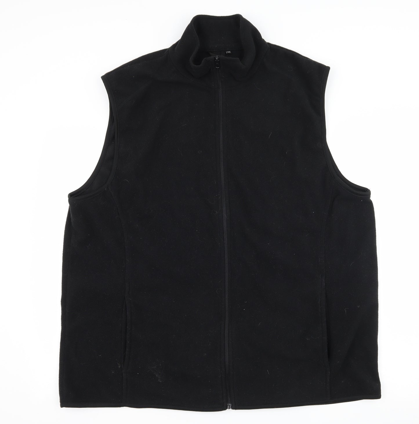 Preworn Mens Black  Fleece Gilet Jacket Size 3XL