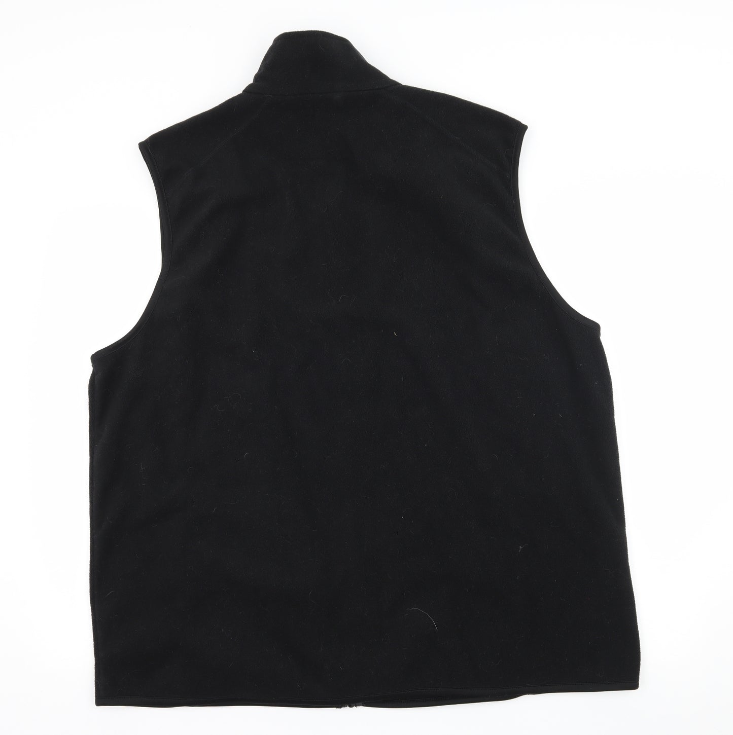 Preworn Mens Black  Fleece Gilet Jacket Size 3XL