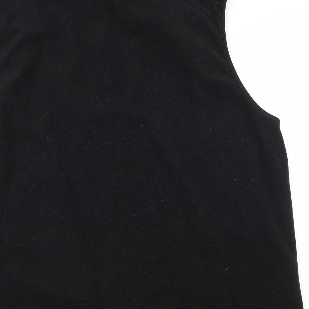 Preworn Mens Black  Fleece Gilet Jacket Size 3XL