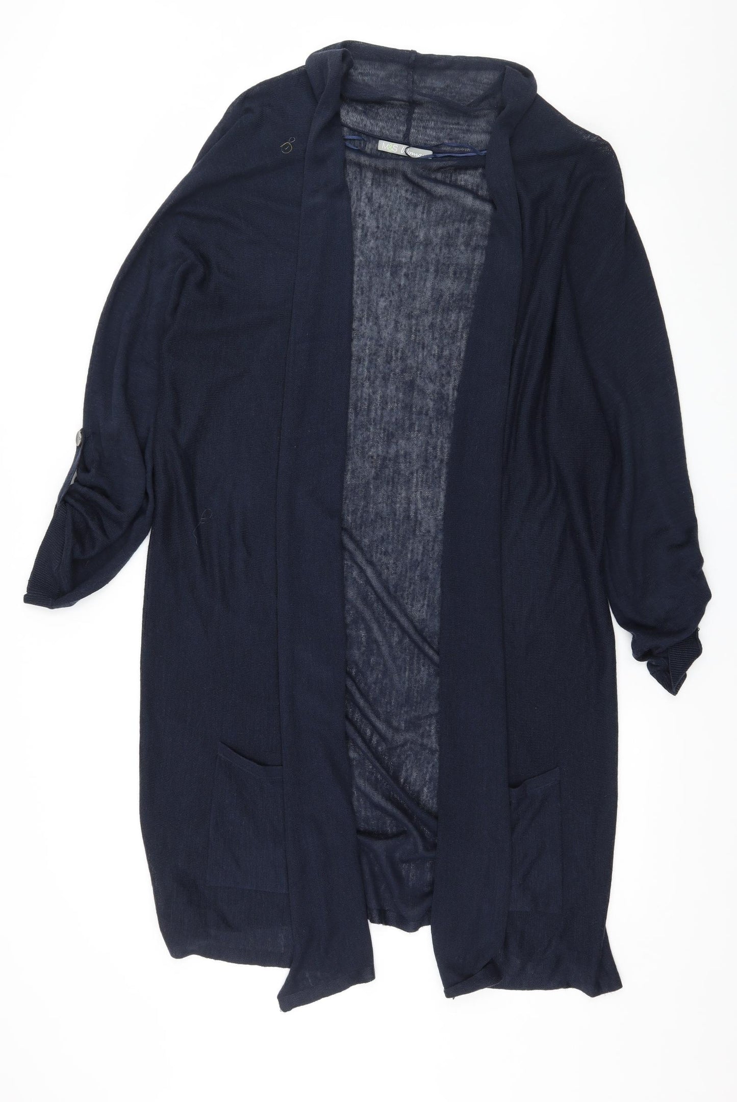 Marks and Spencer Womens Blue   Cardigan Jumper Size 24