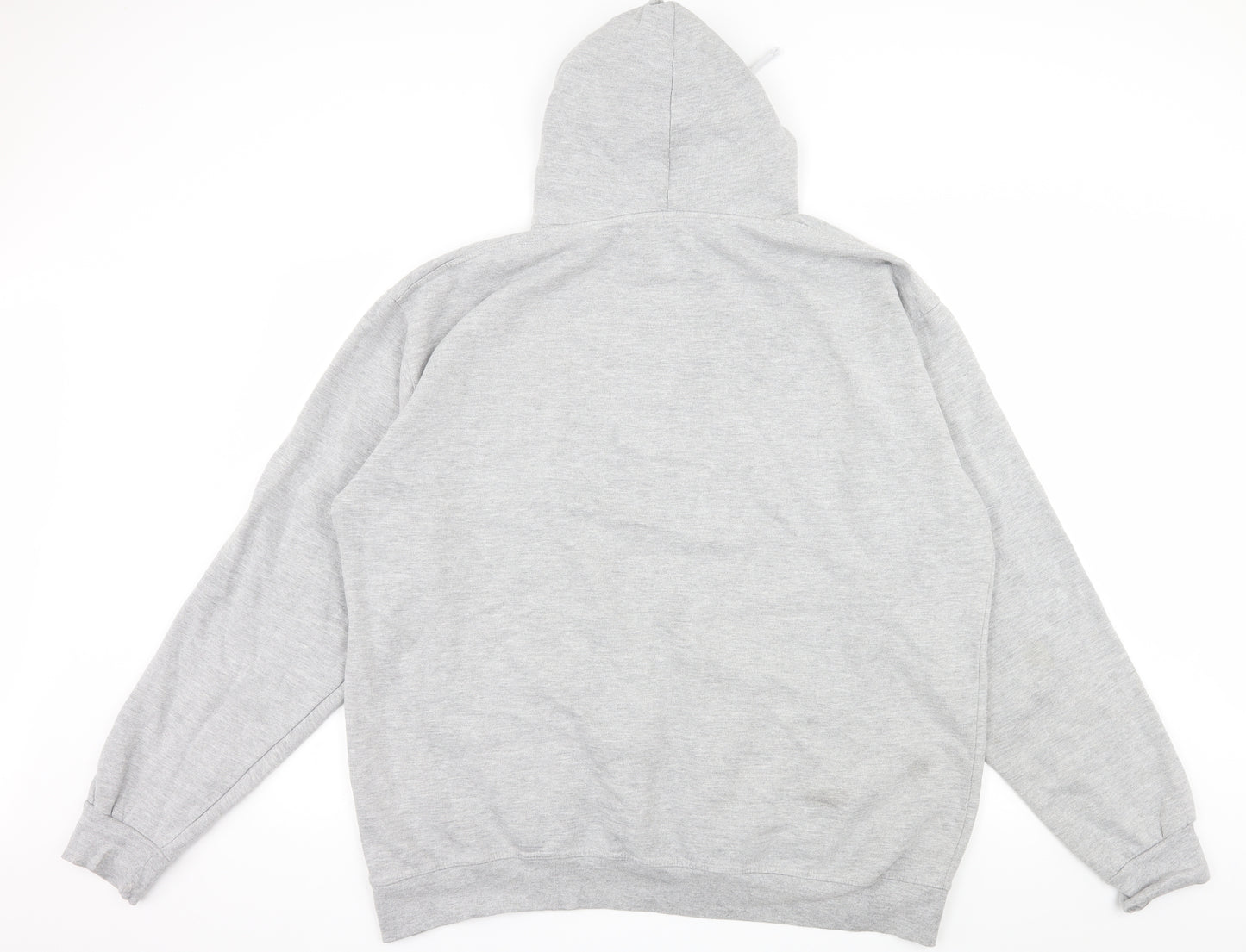 Preworn Mens Grey  Jersey Pullover Hoodie Size 3XL