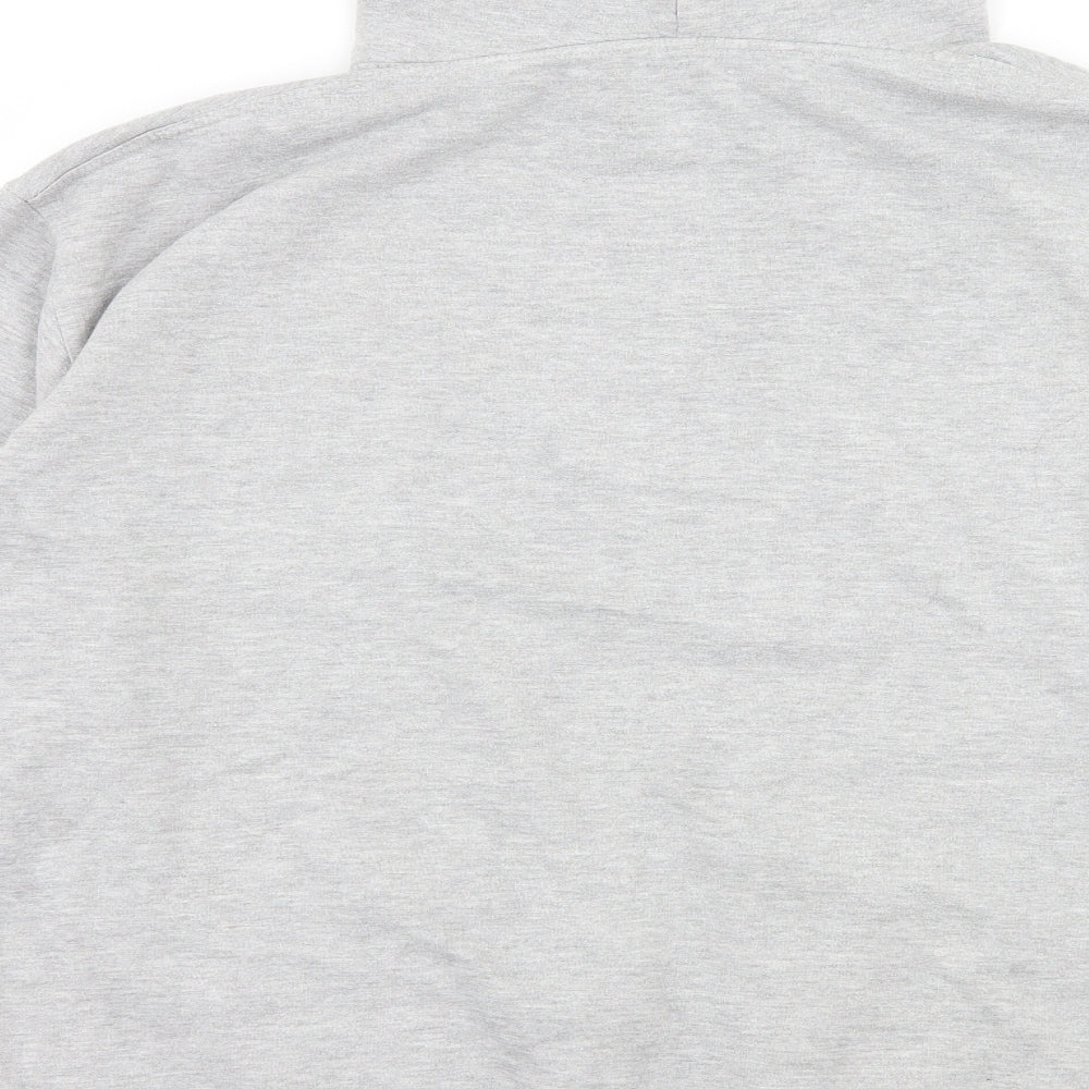 Preworn Mens Grey  Jersey Pullover Hoodie Size 3XL