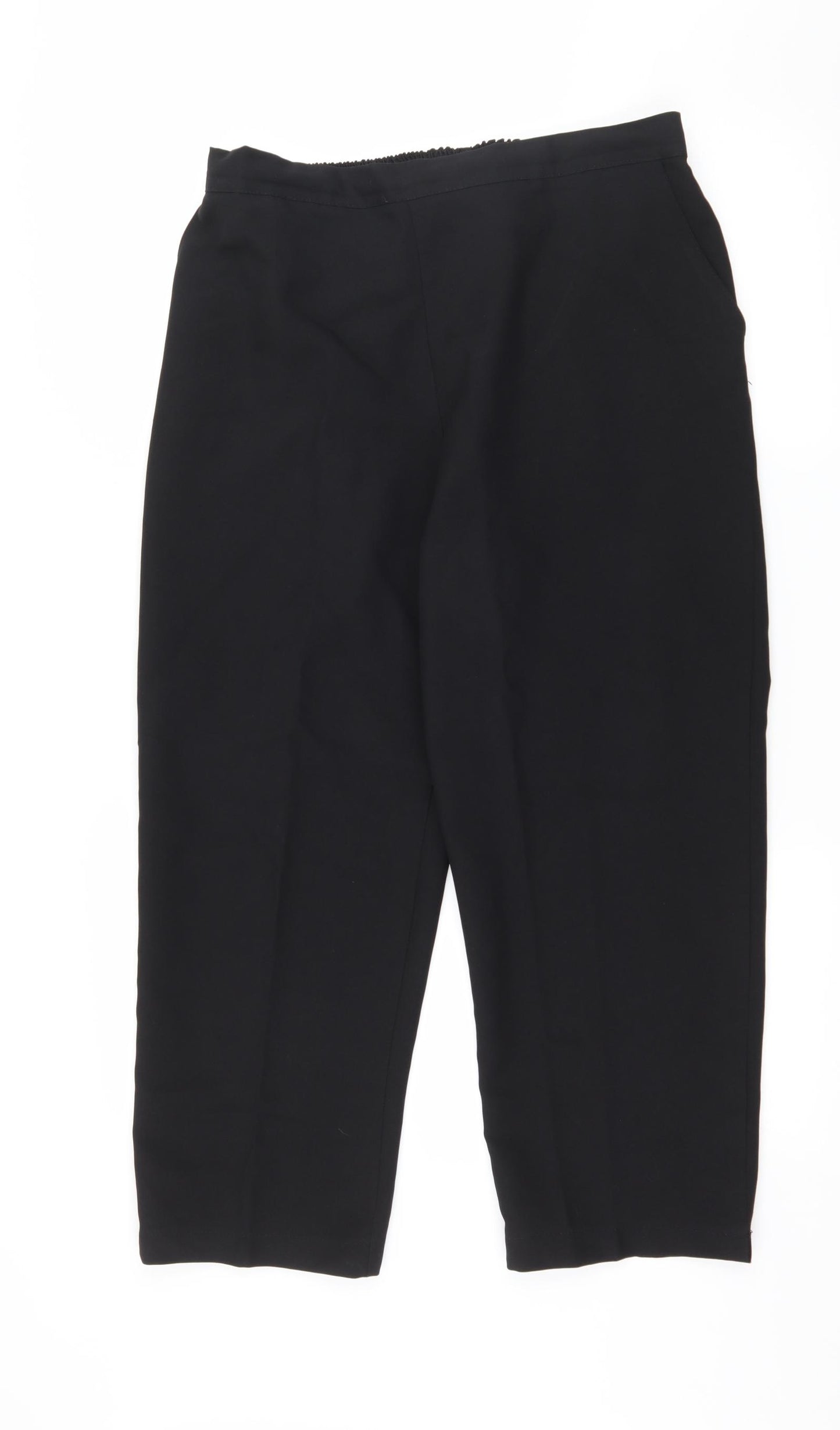 Preworn Womens Black   Trousers  Size 34 in L25 in