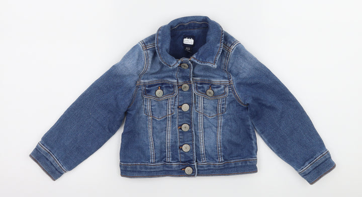 Gap Girls Blue Denim Jacket Size 3 Years