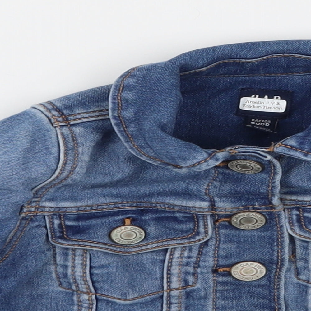 Gap Girls Blue  Denim Jacket  Size 3 Years
