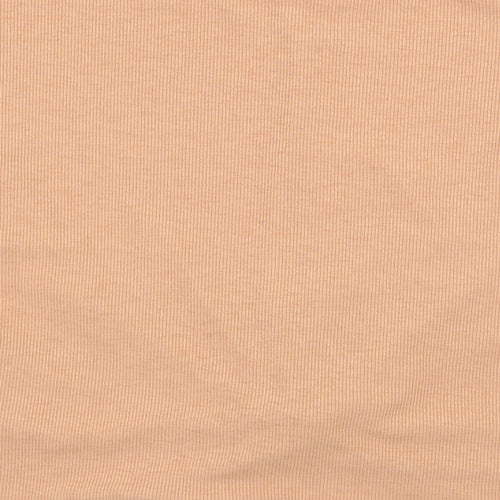F&F Womens Orange  Jersey Basic T-Shirt Size 14  - Knot Detail