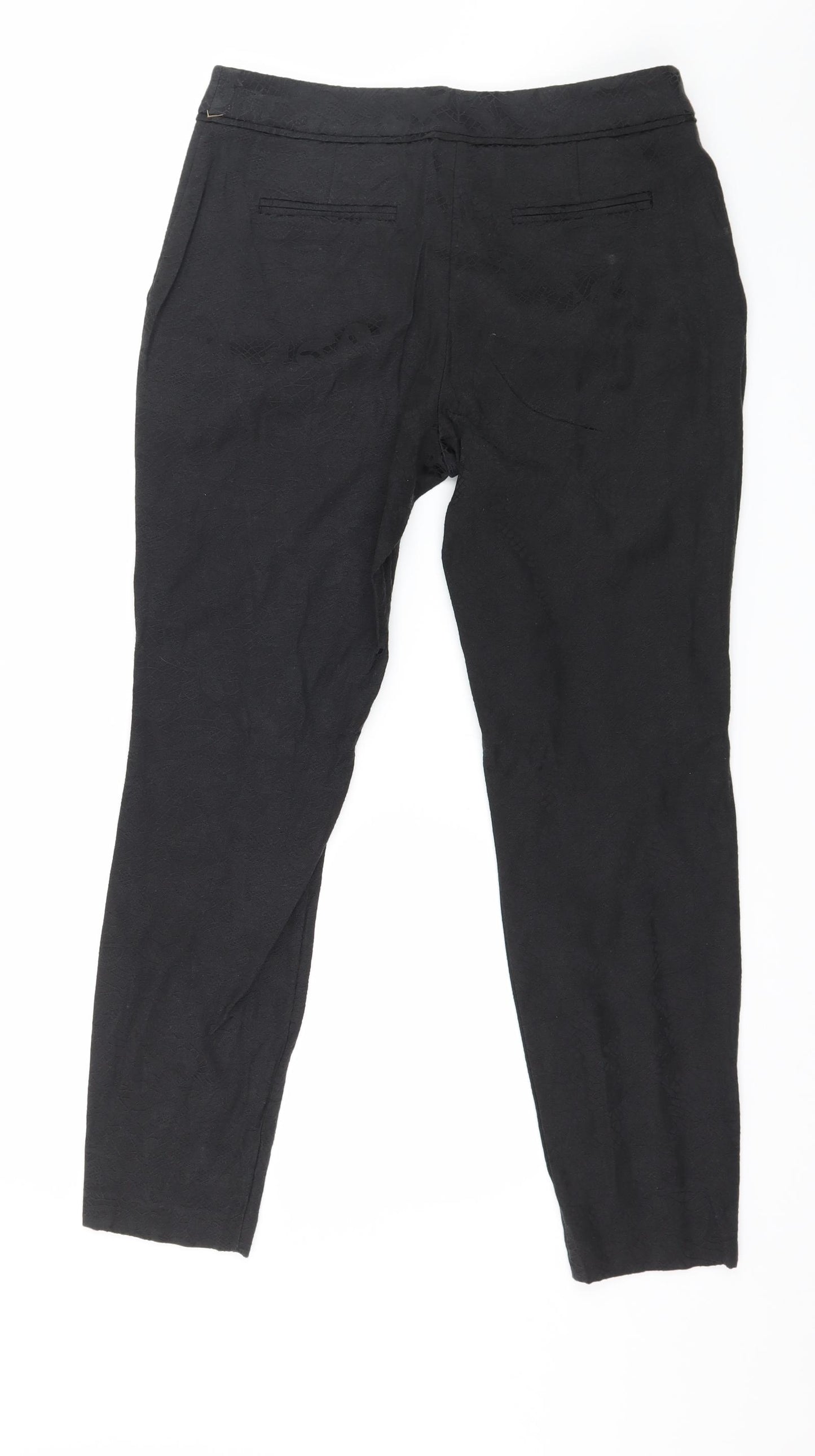 Wallis Womens Black   Trousers  Size 10 L27 in