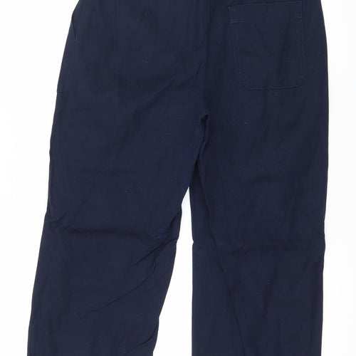 NEXT Womens Blue   Cropped Trousers Size 10 L23 in