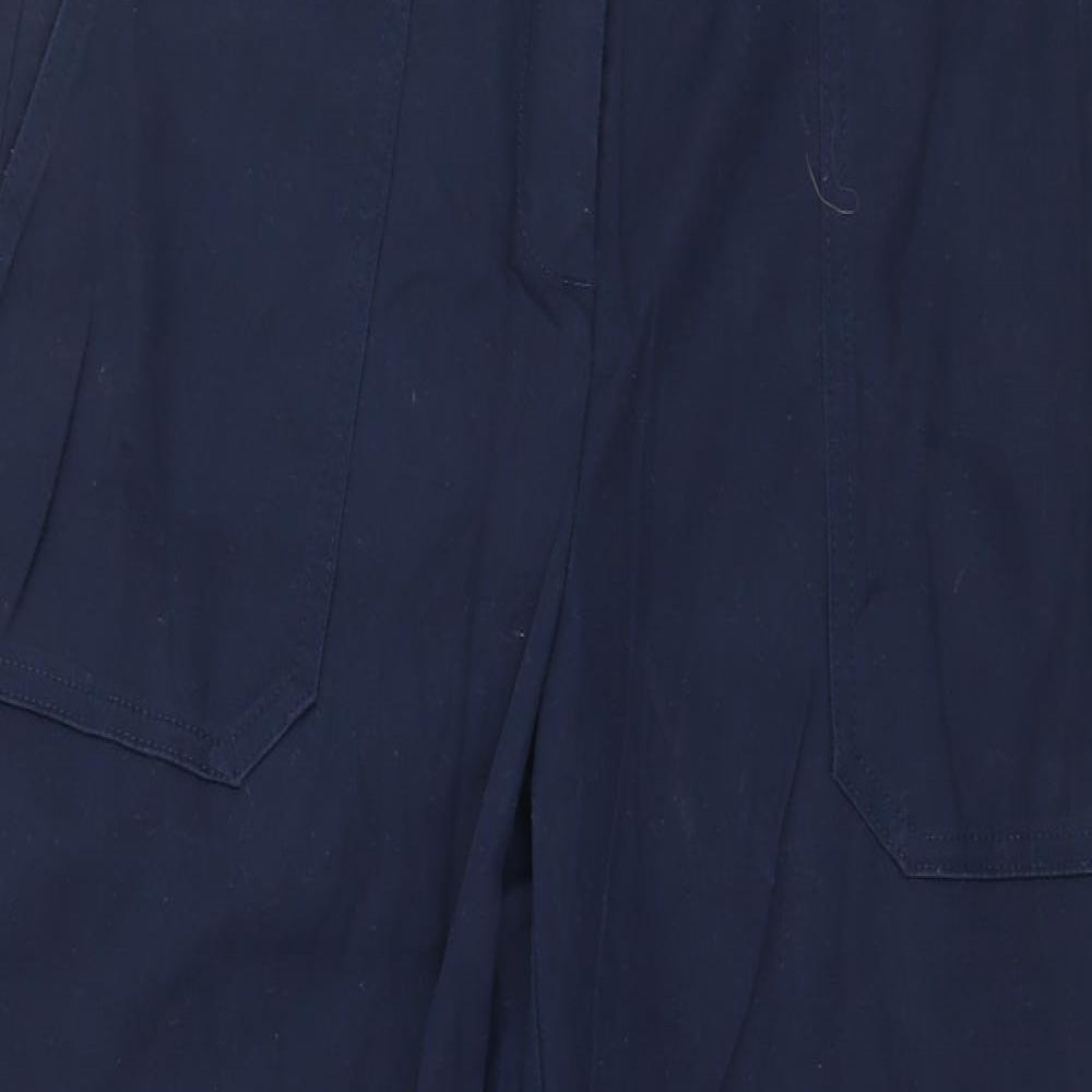 NEXT Womens Blue   Cropped Trousers Size 10 L23 in