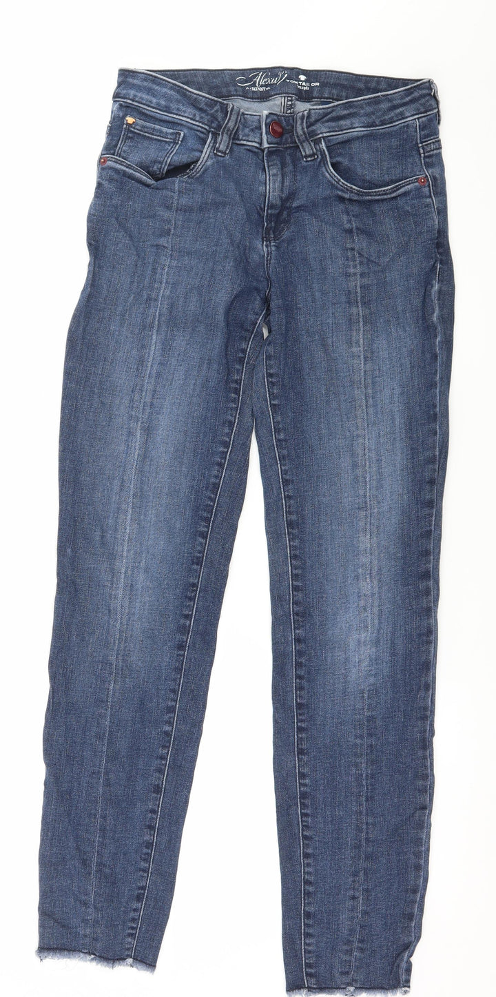 TOM TAILOR Womens Blue Denim Skinny Jeans Size 27 in L28 in