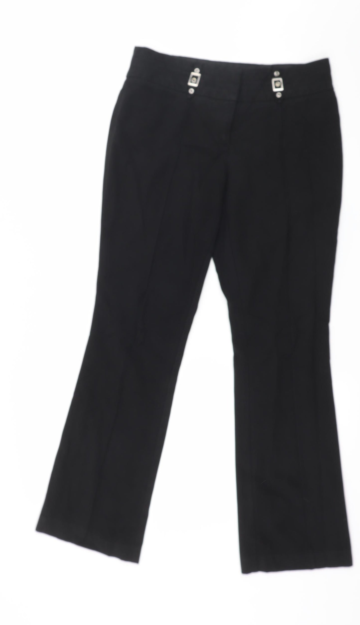 NEXT Womens Black   Trousers  Size 8 L28 in