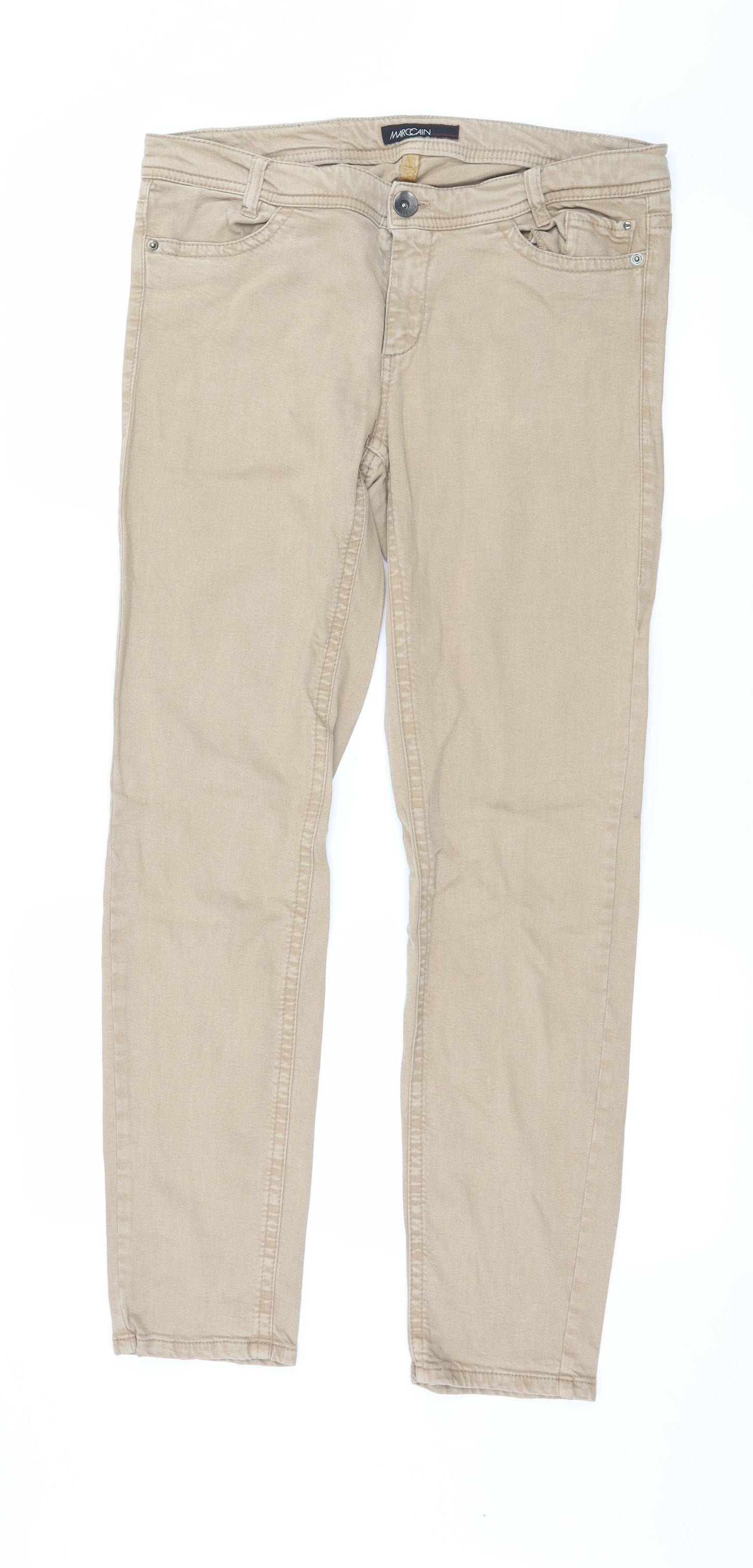 Marc Cain Mens Brown  Denim Straight Jeans Size 34 in L29 in