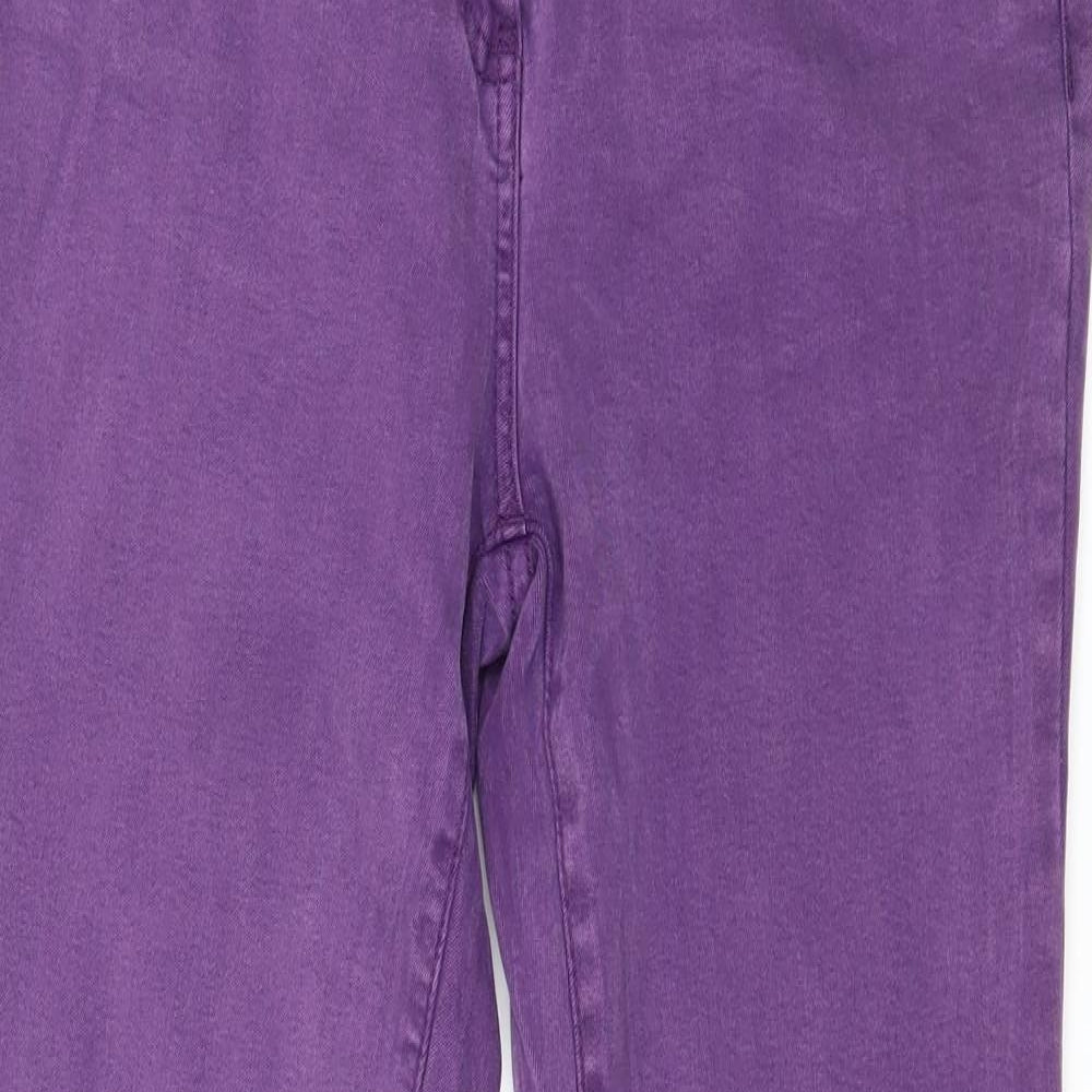 NEX Womens Purple  Denim Skinny Jeans Size 10 L28 in