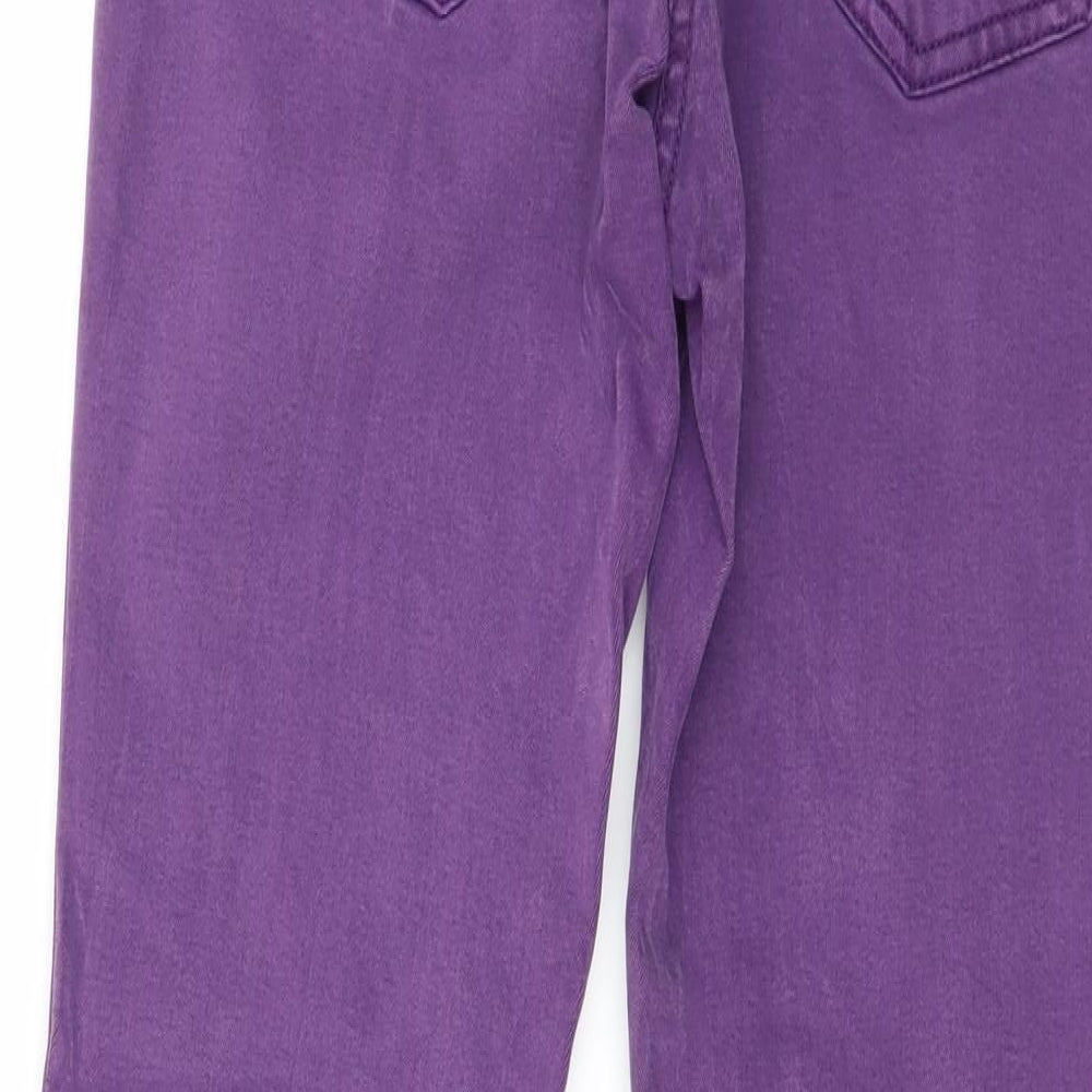 NEX Womens Purple  Denim Skinny Jeans Size 10 L28 in