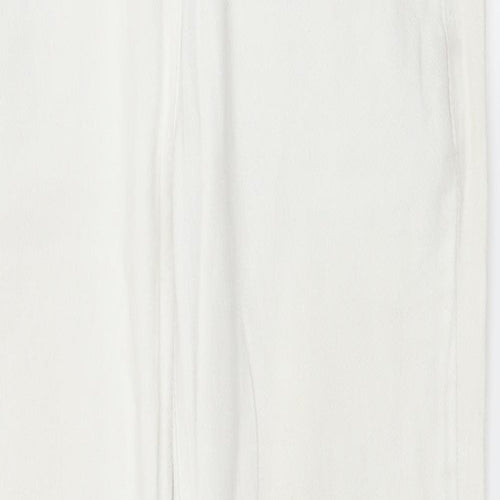 TU Womens White  Denim Straight Jeans Size 8 L27 in