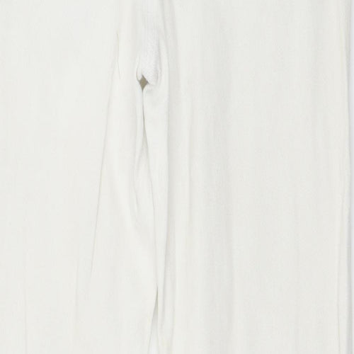 TU Womens White  Denim Straight Jeans Size 8 L27 in