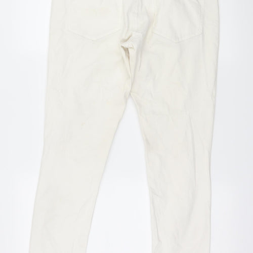 Rut & Circle Womens White  Denim Skinny Jeans Size 16 L29 in