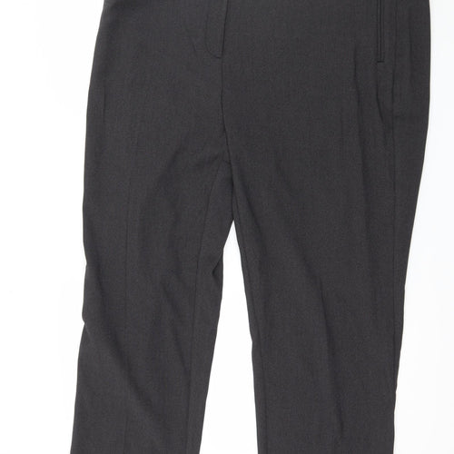 Marks and Spencer Womens Grey Striped  Trousers  Size 22 L28 in