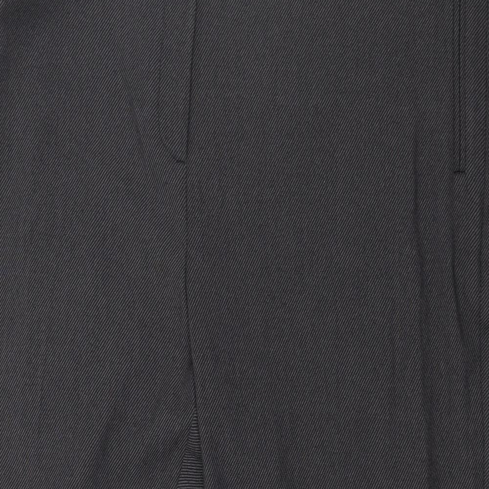 Marks and Spencer Womens Grey Striped  Trousers  Size 22 L28 in