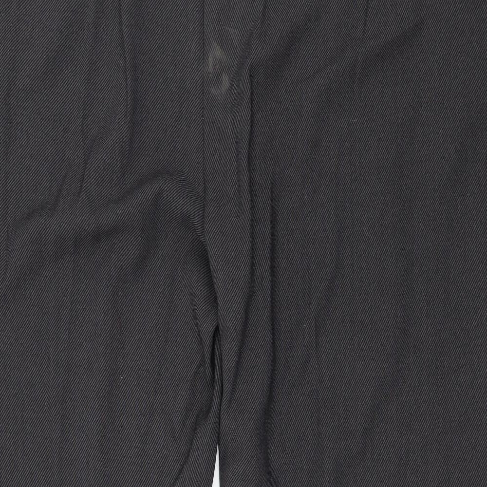 Marks and Spencer Womens Grey Striped  Trousers  Size 22 L28 in
