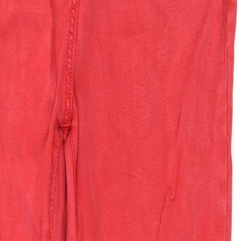 NEXT Womens Red  Denim Skinny Jeans Size 12 L28 in