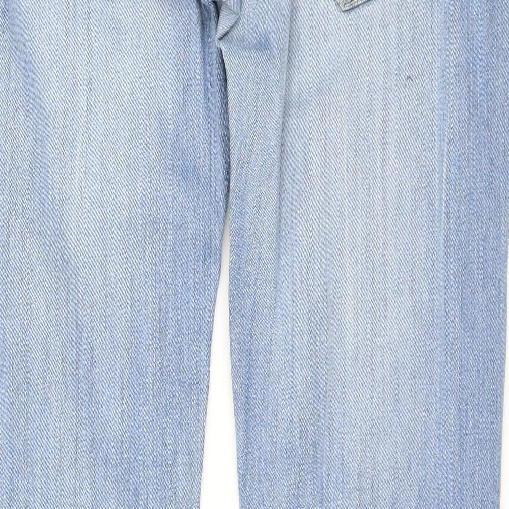 Fishbone Womens Blue  Denim Straight Jeans Size 28 in L32 in