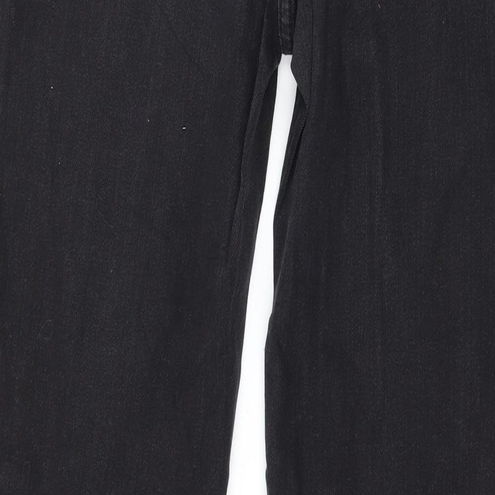 Blue Motion Mens Black  Denim Straight Jeans Size 36 in L31 in