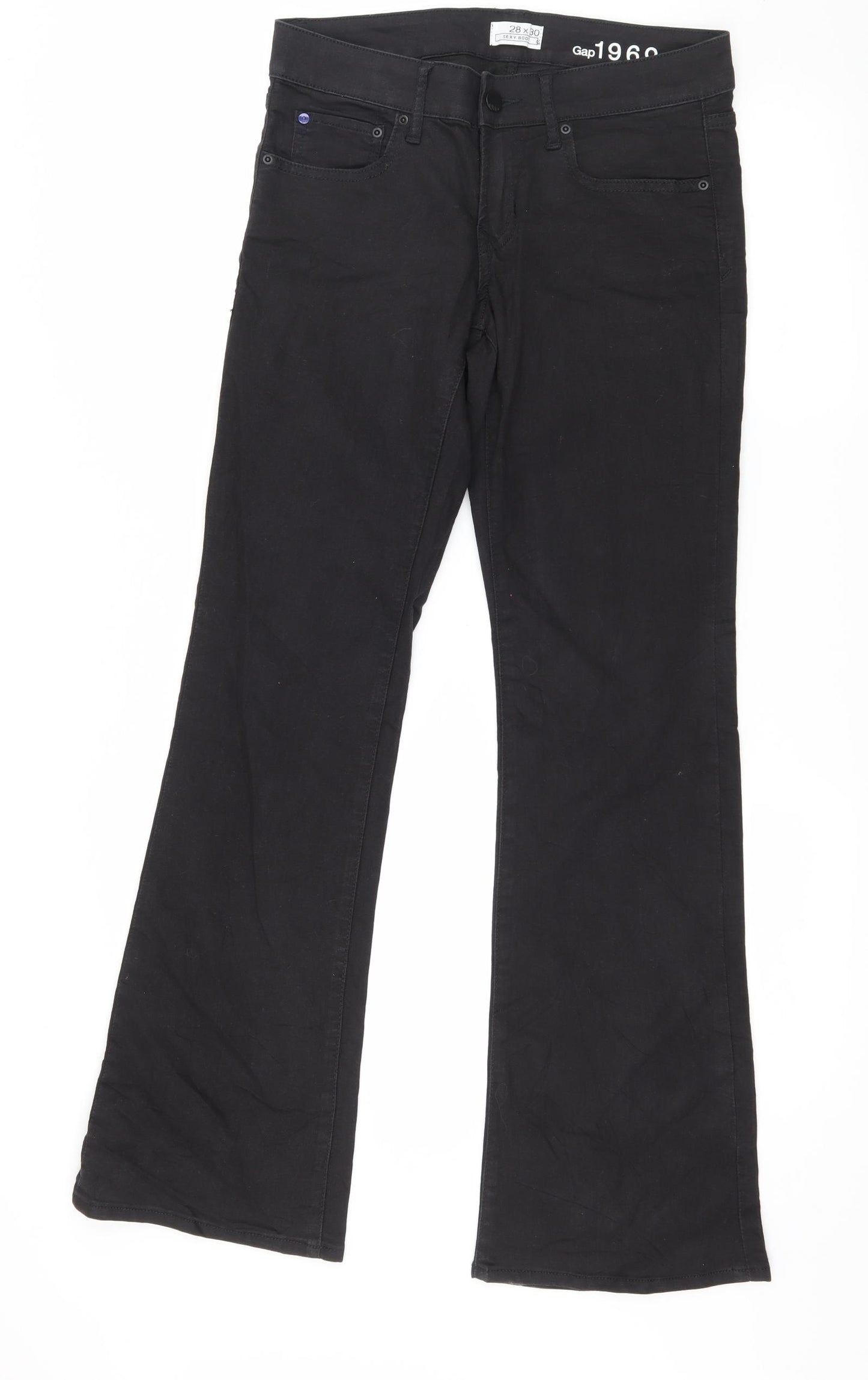 Gap Womens Black  Denim Bootcut Jeans Size 28 in L30 in