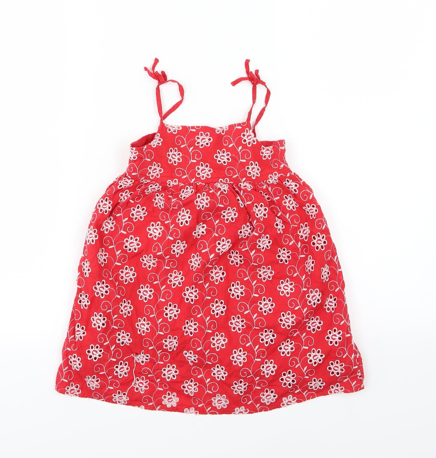 Gap Girls Red Floral  A-Line  Size 4 Years