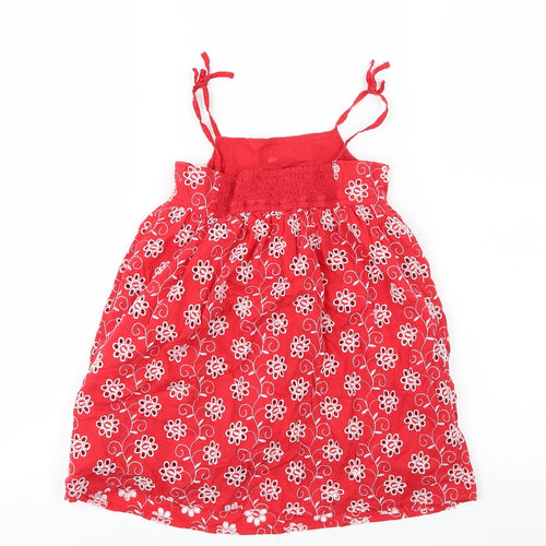 Gap Girls Red Floral  A-Line  Size 4 Years