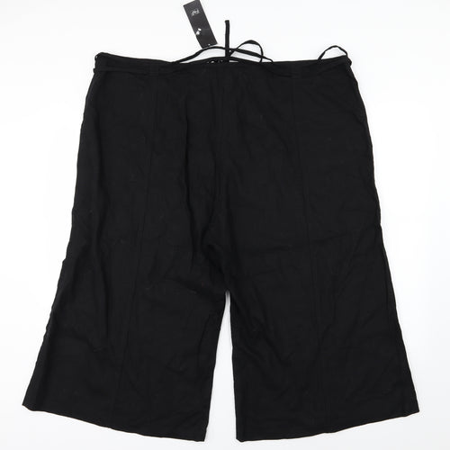 F&F Womens Black   Culotte Shorts Size 22