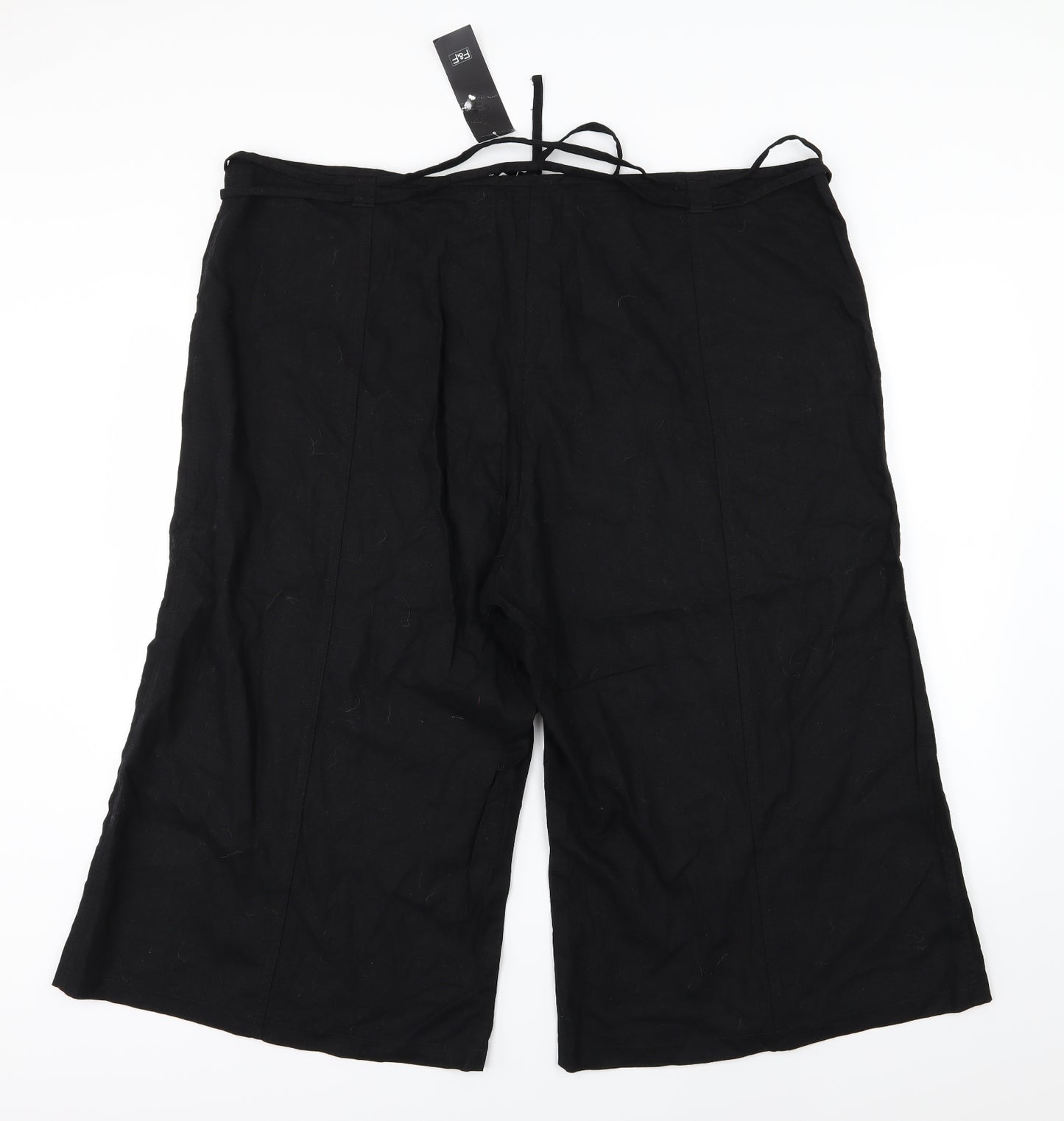 F&F Womens Black   Culotte Shorts Size 22