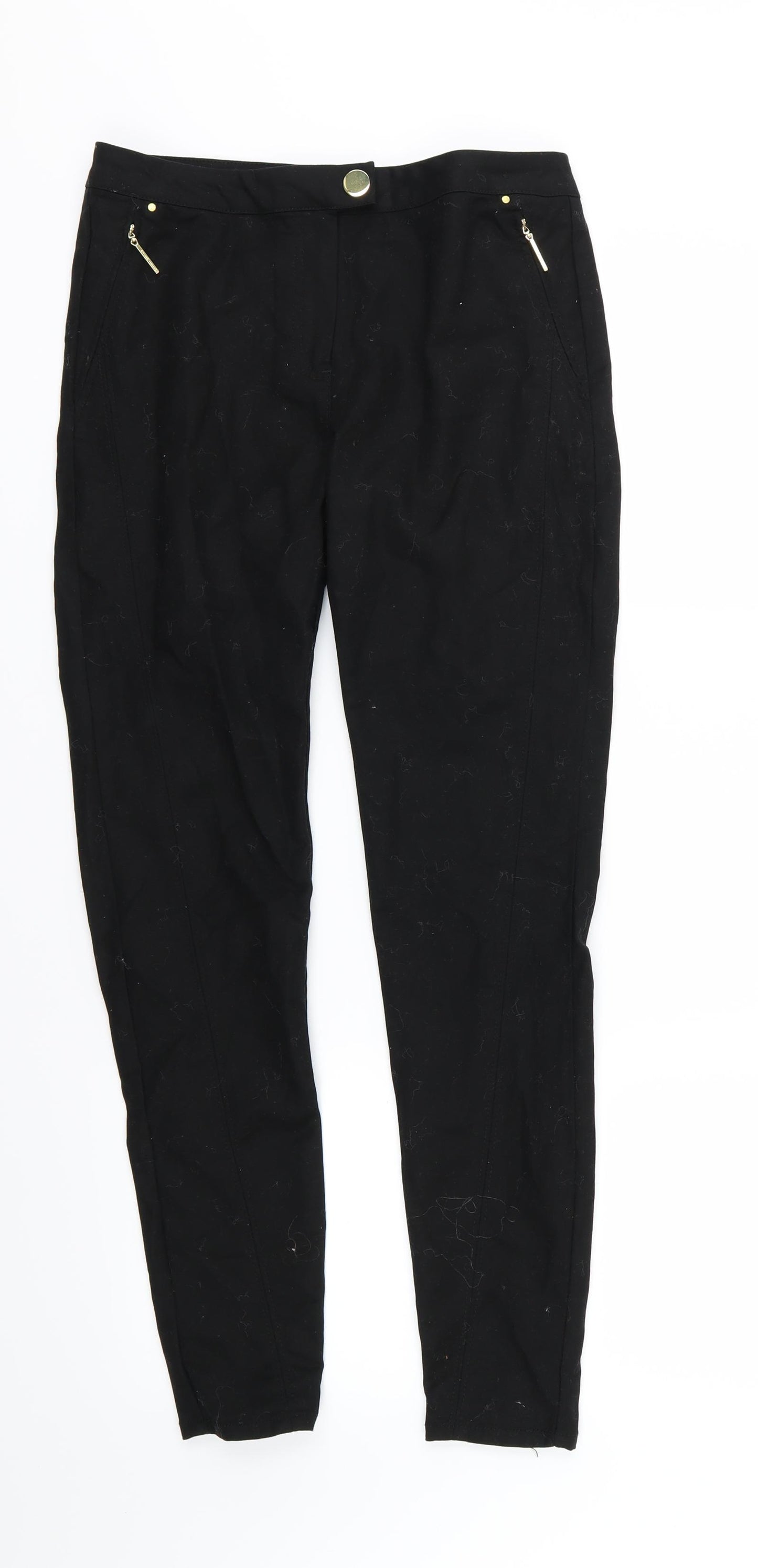 River Island Womens Black   Trousers  Size 10 L27 in
