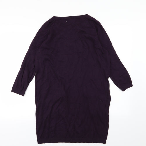 Warehouse Womens Purple  Knit Pullover Jumper Size 12