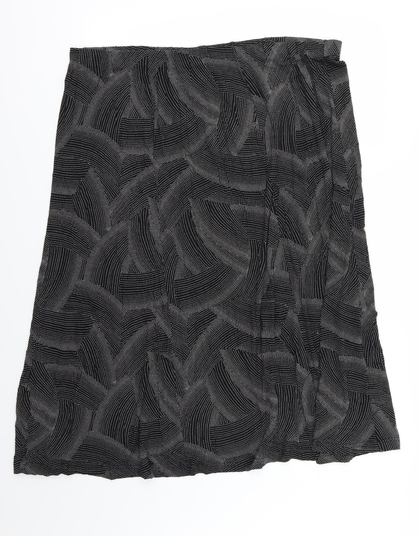 Evans Womens Black Polka Dot  A-Line Skirt Size 40 in