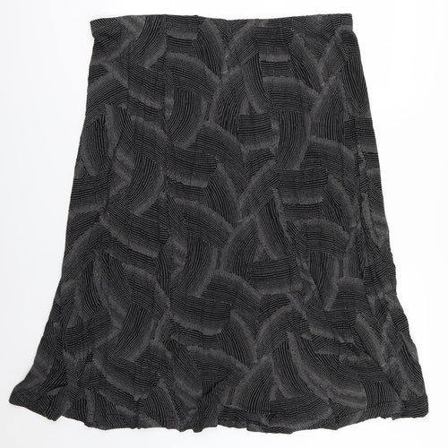 Evans Womens Black Polka Dot  A-Line Skirt Size 40 in