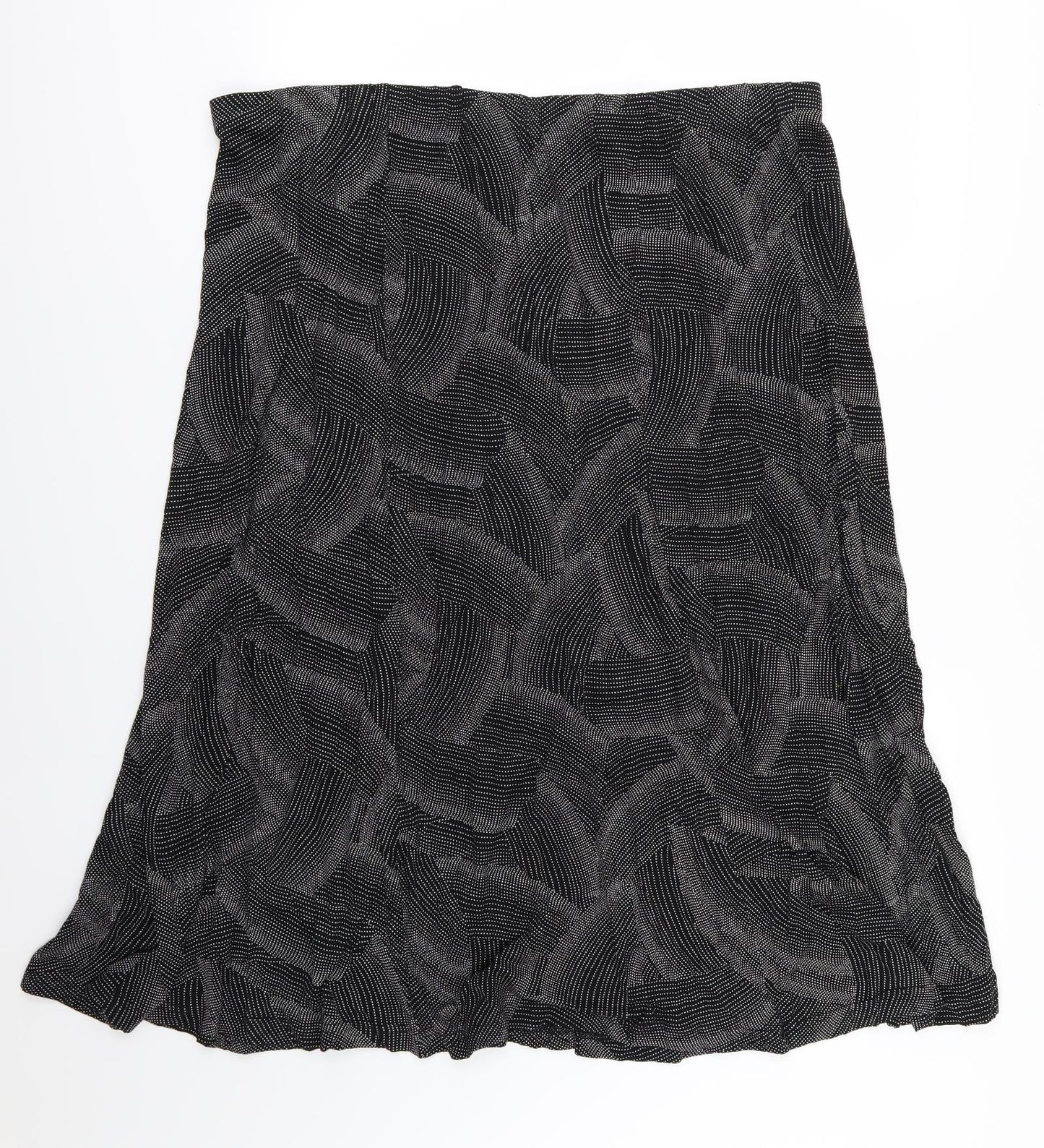 Evans Womens Black Polka Dot  A-Line Skirt Size 40 in