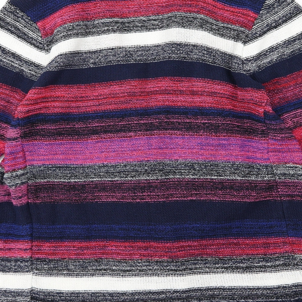 Atmosphere Womens Multicoloured Striped Knit Cardigan Jumper Size L