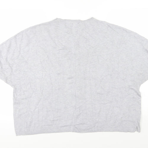 F&F Womens Grey  Knit Pullover Jumper Size 14