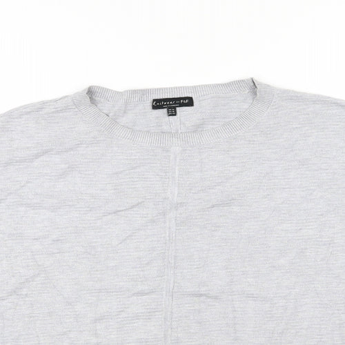 F&F Womens Grey  Knit Pullover Jumper Size 14