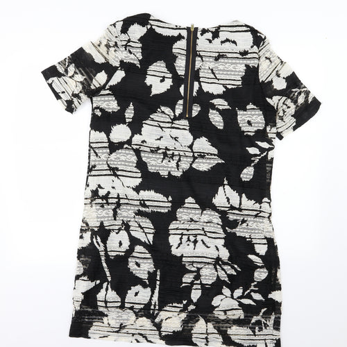 Phase Eight Womens Black Floral  A-Line  Size 14