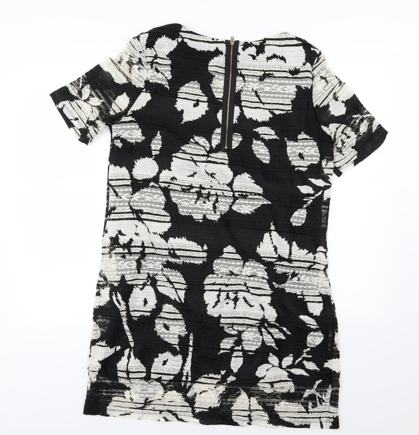 Phase Eight Womens Black Floral  A-Line  Size 14