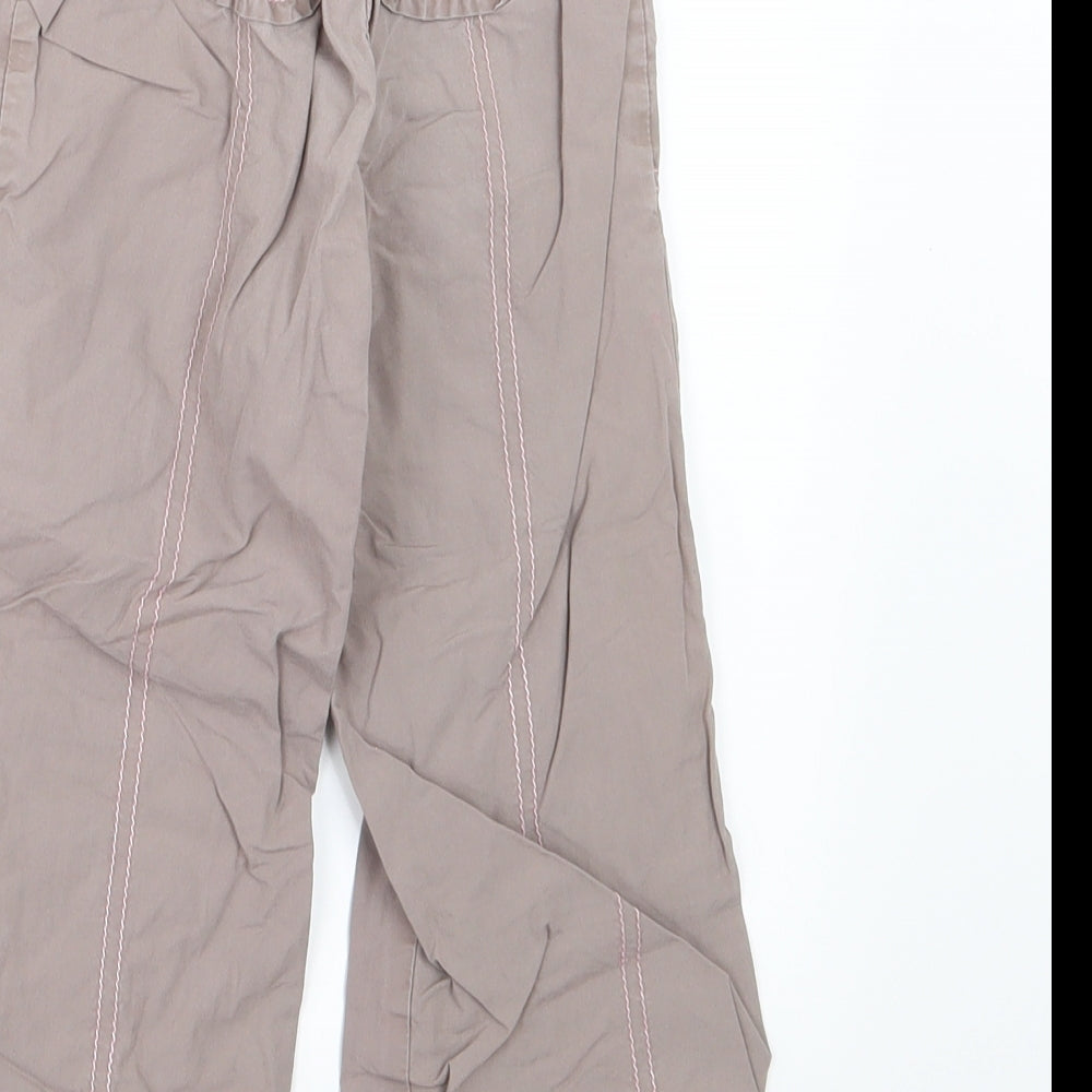 TU Girls Brown   Cargo Trousers Size 3-4 Years