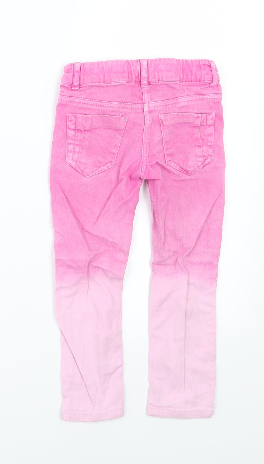 Denim & Co. Girls Pink  Denim Skinny Jeans Size 3-4 Years