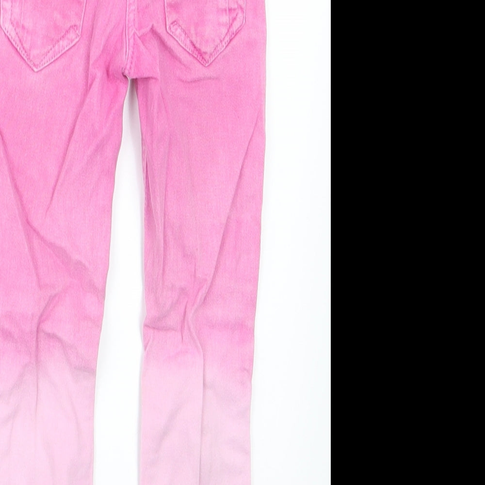 Denim & Co. Girls Pink  Denim Skinny Jeans Size 3-4 Years
