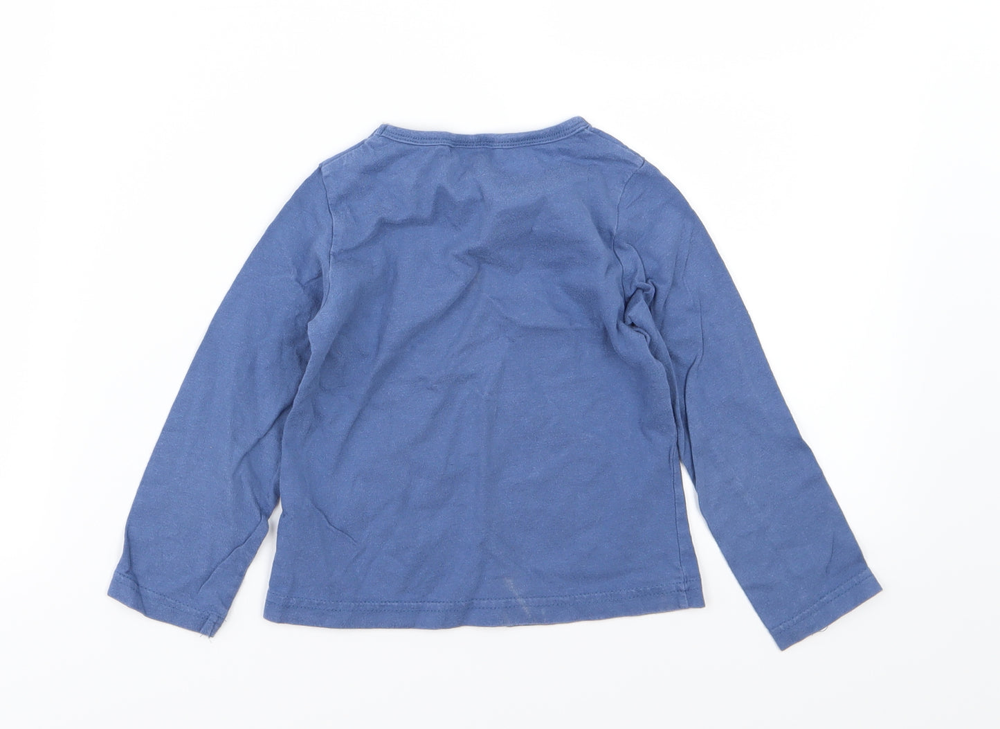 Cherokee Girls Blue Floral Jersey Basic T-Shirt Size 3-4 Years  - Bike ride