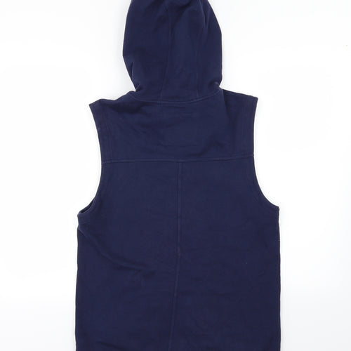 Bench Mens Blue  Jersey Full Zip Hoodie Size M