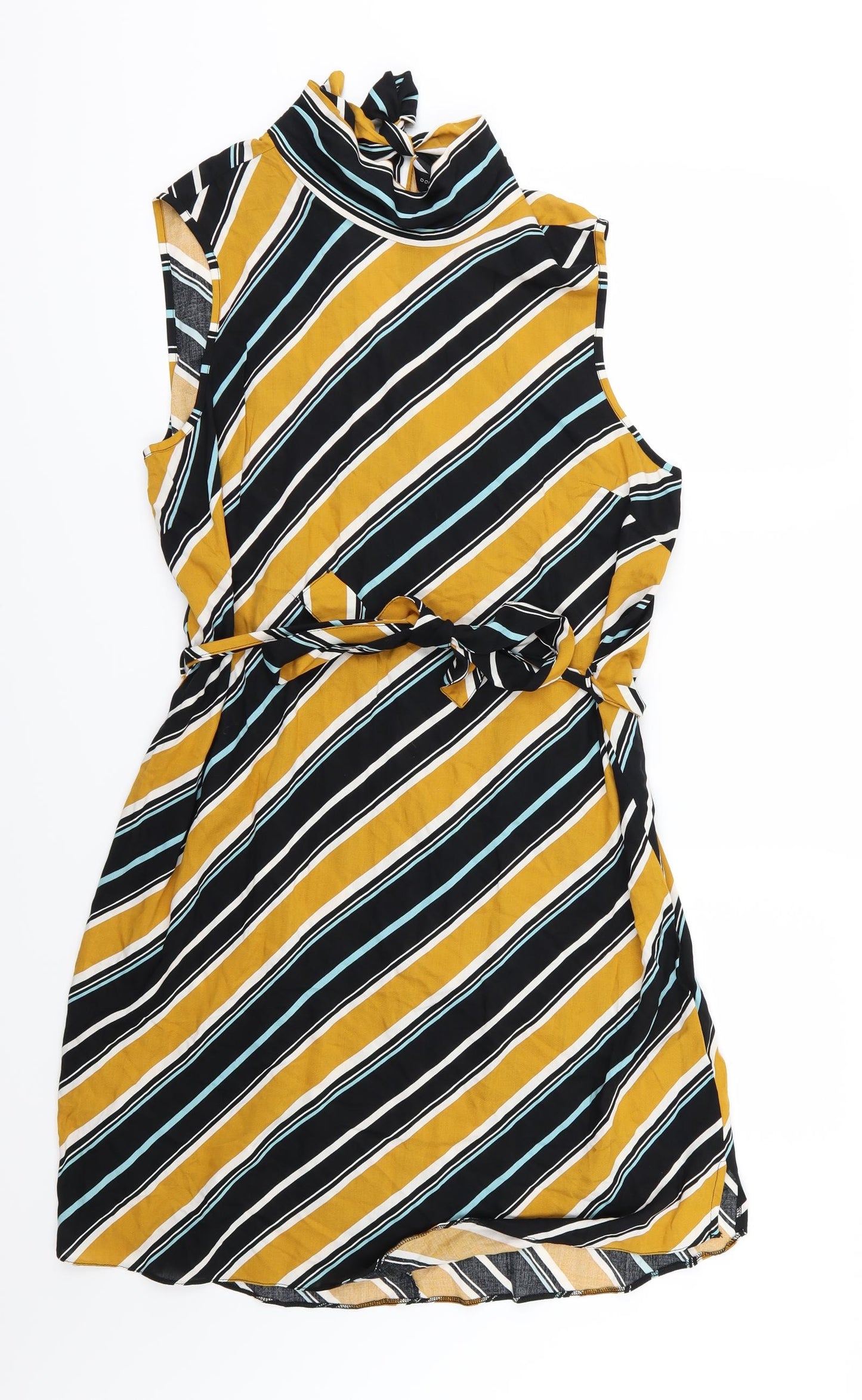 Dorothy Perkins Womens Multicoloured Striped  A-Line  Size 14